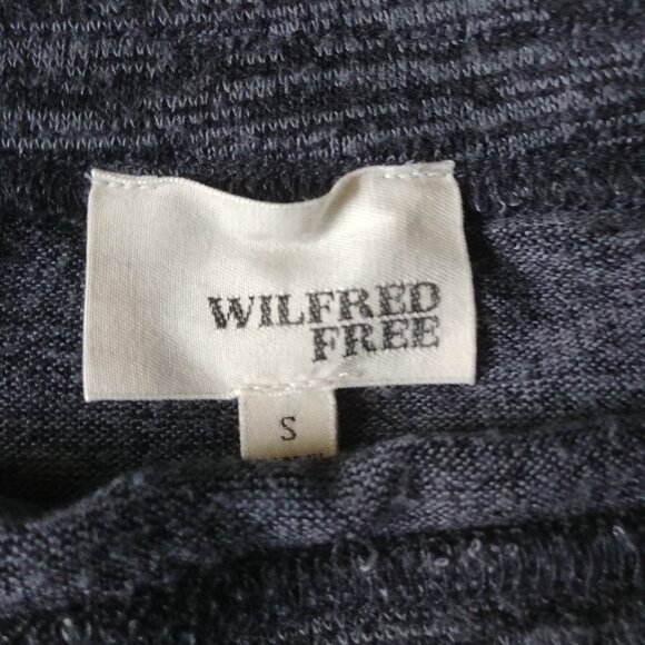 Wilfred Free Ruched Grey Speckled Skirt Size Small, Rayon/Polyester/Spandex - Picture 4 of 4